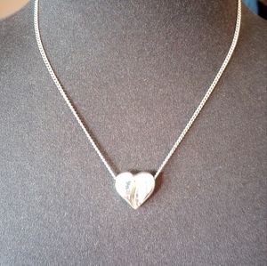 Avon puffed heart necklace
